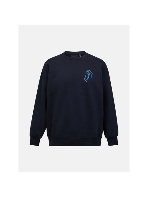 Bluza mÄ™ska PEAK PERFORMANCE M Terry Graphic Crew kolor czarny - M