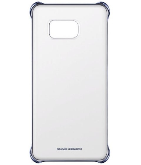 Clear Cover S6 Edge+ Czarny-Niebieski