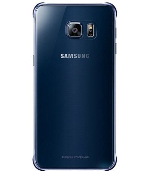 Clear Cover S6 Edge+ Czarny-Niebieski