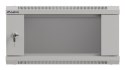LANBERG SZAFA INSTALACYJNA RACK WISZĄCA 19" 4U 540X350 SZARA DRZWI PRZESZKLONE (FLAT PACK)