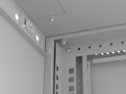 LANBERG SZAFA INSTALACYJNA RACK WISZĄCA 19" 4U 540X350 SZARA DRZWI PRZESZKLONE (FLAT PACK)