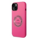 Karl Lagerfeld KLHCP14SSRSGRCF iPhone 14 6,1" hardcase różowy/pink Silicone RSG