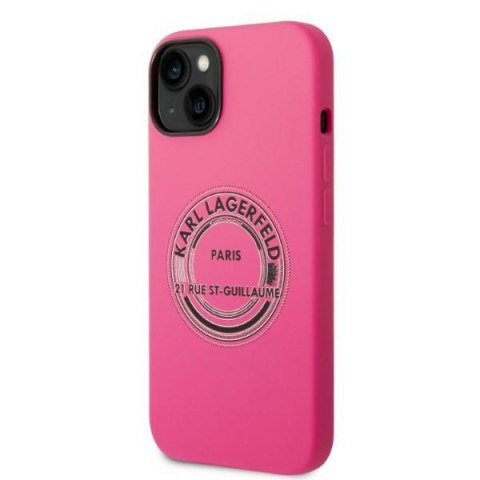 Karl Lagerfeld KLHCP14SSRSGRCF iPhone 14 6,1" hardcase różowy/pink Silicone RSG