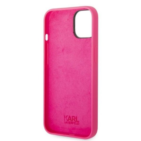 Karl Lagerfeld KLHCP14SSRSGRCF iPhone 14 6,1" hardcase różowy/pink Silicone RSG