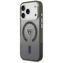 Etui Guess IML Gradient Triangle Logo MagSafe do iPhone 17 Pro Max czarny