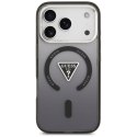 Etui Guess IML Gradient Triangle Logo MagSafe do iPhone 17 Pro Max czarny