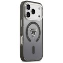 Etui Guess IML Gradient Triangle Logo MagSafe do iPhone 17 Pro Max czarny