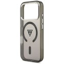 Etui Guess IML Gradient Triangle Logo MagSafe do iPhone 17 Pro Max czarny