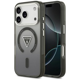 Etui Guess IML Gradient Triangle Logo MagSafe do iPhone 17 Pro czarny