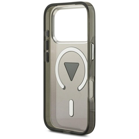 Etui Guess IML Gradient Triangle Logo MagSafe do iPhone 17 Pro czarny