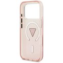 Etui Guess IML Gradient Triangle Logo MagSafe do iPhone 17 Pro różowy