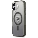 Etui Guess IML Gradient Triangle Logo MagSafe do iPhone 17 czarny