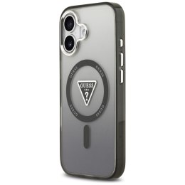 Etui Guess IML Gradient Triangle Logo MagSafe do iPhone 17 czarny
