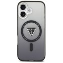 Etui Guess IML Gradient Triangle Logo MagSafe do iPhone 17 czarny