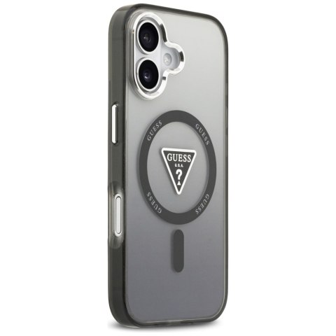 Etui Guess IML Gradient Triangle Logo MagSafe do iPhone 17 czarny