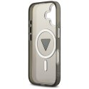Etui Guess IML Gradient Triangle Logo MagSafe do iPhone 17 czarny