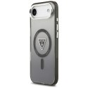 Etui Guess IML Gradient Triangle Logo MagSafe do iPhone Air czarny