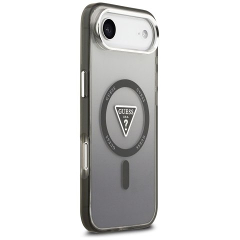 Etui Guess IML Gradient Triangle Logo MagSafe do iPhone Air czarny