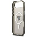 Etui Guess IML Gradient Triangle Logo MagSafe do iPhone Air czarny