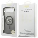 Etui Guess IML Gradient Triangle Logo MagSafe do iPhone Air czarny