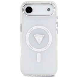 Etui Guess IML Gradient Triangle Logo MagSafe do iPhone Air przezroczysty