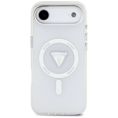 Etui Guess IML Gradient Triangle Logo MagSafe do iPhone Air przezroczysty