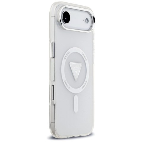 Etui Guess IML Gradient Triangle Logo MagSafe do iPhone Air przezroczysty
