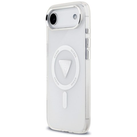 Etui Guess IML Gradient Triangle Logo MagSafe do iPhone Air przezroczysty