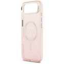 Etui Guess IML Gradient Triangle Logo MagSafe do iPhone Air różowy