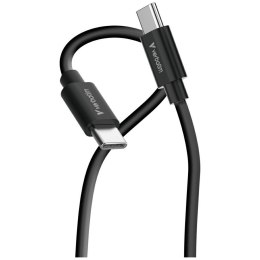 Kable Verbatim Sync & Charge USC-C do C essentials 60W czarny / biały 2szt. 32391