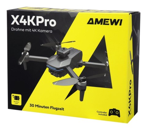 Amewi X4KPro 4 wirn. Quadcopter 3840 x 2160 px 1500 mAh Szary