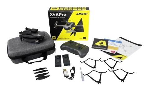 Amewi X4KPro 4 wirn. Quadcopter 3840 x 2160 px 1500 mAh Szary