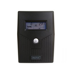 DIGITUS UPS LINE-INERACTIVE LCD BASIC 800VA/480W DN-170064-LCD-B 1X12V/9A AVR 2X SCHUKO CEE 7/3