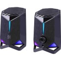 DEFENDER GŁOŚNIKI ROCKET 2.0 6W LED USB CZARNE 65094