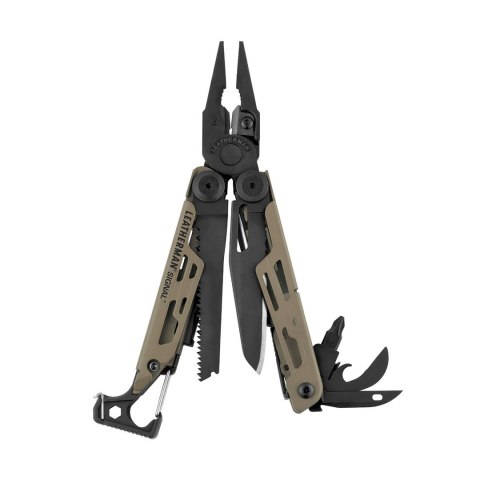 Leatherman SIGNAL szczypce wielofunkcyjne Kieszonkowy 19 przyb. Czarny, Opalony/Jasnobrązowy