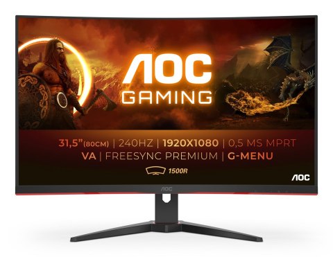 MONITOR AOC LED 32" C32G2ZE/BK