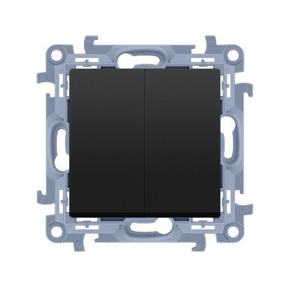 KONTAKT SIMON 10 MODUŁ CZARNY MAT ŁĄCZNIK SERYJNY SAMOZACISKI 10AX 250 V