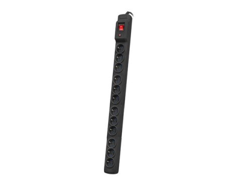 LISTWA ZASILAJĄCA RACK 19" ARMAC MULTI M12/10A 1.5M 12X 230V PL MONTAŻ PIONOWY CZARNA