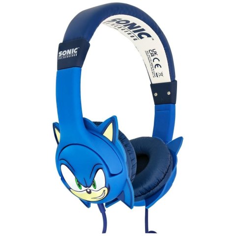 Dziecięce Słuchawki nauszne OTL Sonic The Hedgehog gumowe uszka