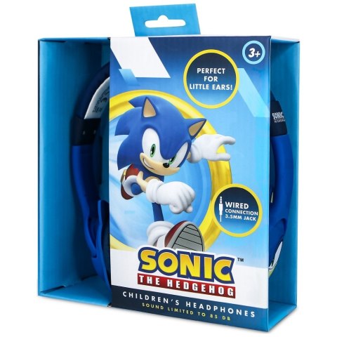 Dziecięce Słuchawki nauszne OTL Sonic The Hedgehog gumowe uszka