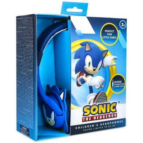 Dziecięce Słuchawki nauszne OTL Sonic The Hedgehog gumowe uszka