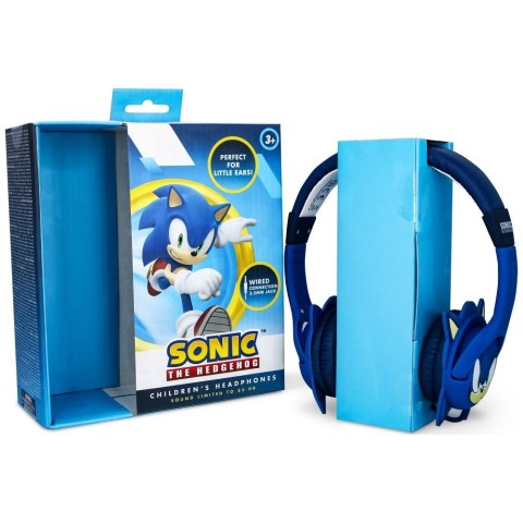 Dziecięce Słuchawki nauszne OTL Sonic The Hedgehog gumowe uszka