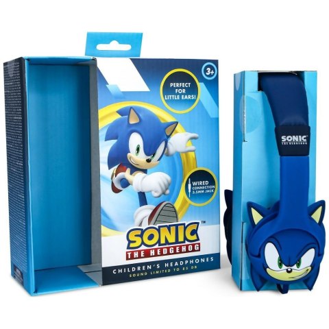 Dziecięce Słuchawki nauszne OTL Sonic The Hedgehog gumowe uszka