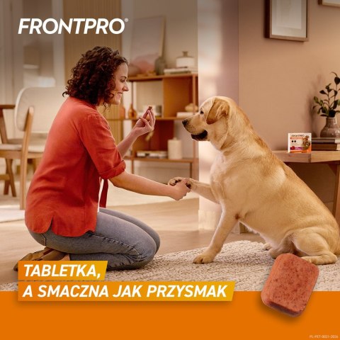 FRONTPRO Tabletki na pchły i kleszcze dla psa (>25-50 kg) - 3x 136mg