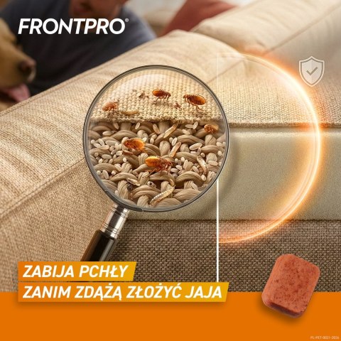FRONTPRO Tabletki na pchły i kleszcze dla psa (>25-50 kg) - 3x 136mg