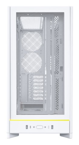 Obudowa PC Montech HS01, Midi-Tower, ATX, aRGB, Szkło Hartowane - biała