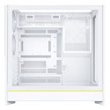Obudowa PC Montech HS01, Midi-Tower, ATX, aRGB, Szkło Hartowane - biała