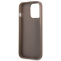 Guess GUHCP13LP4TPW iPhone 13 Pro / 13 6,1" brązowy/brown hardcase 4G Triangle Logo Cardslot