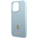 Guess GUHCP13LPS4MB iPhone 13 Pro / 13 6,1" niebieski/blue hardcase Saffiano 4G Small Metal Logo