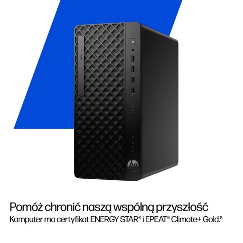 HP EliteDesk 8 SFF G1i AI Intel Core Ultra 5 235 16 GB DDR5-SDRAM 512 GB SSD Windows 11 Pro PC AI PC Czarny